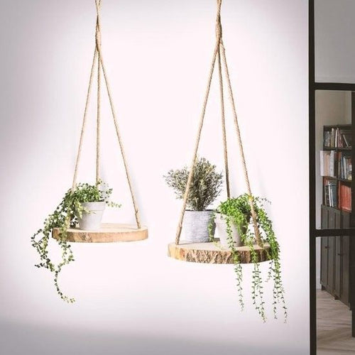 Live Edge Hanging Shelves