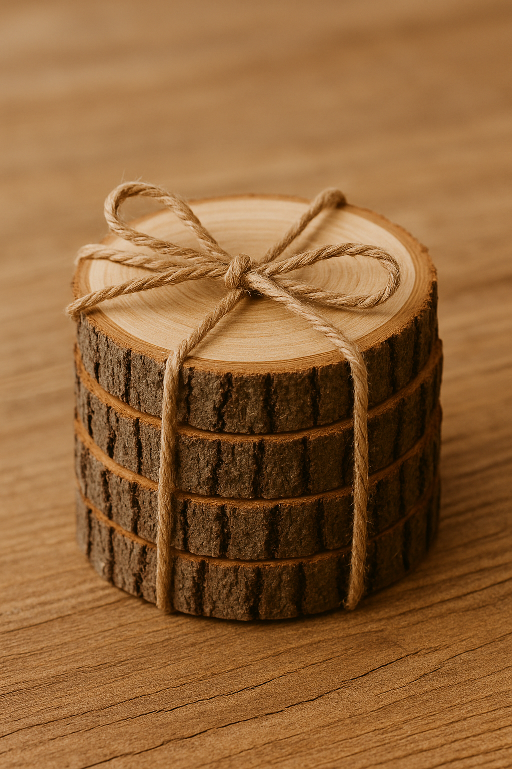 Raw Wood Disc Coasters